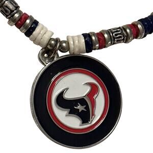 New NFL Houston Texans Beaded Necklace & Earring 3pcs Set‎ Jewelry